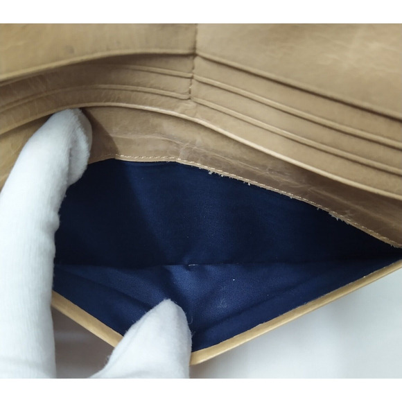 Cole Haan Tan Leather Credit Card Bifold Long Wallet - Picture 13 of 13